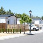Mobile home park in Spain street view. Image three
