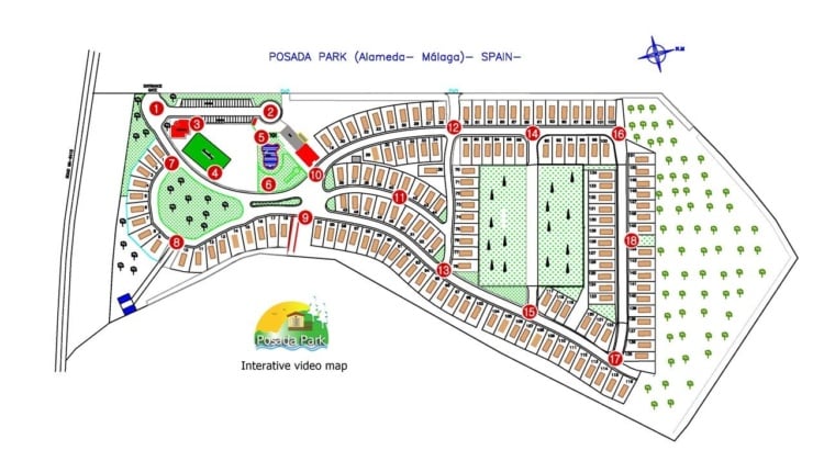 Park La Posada park plan